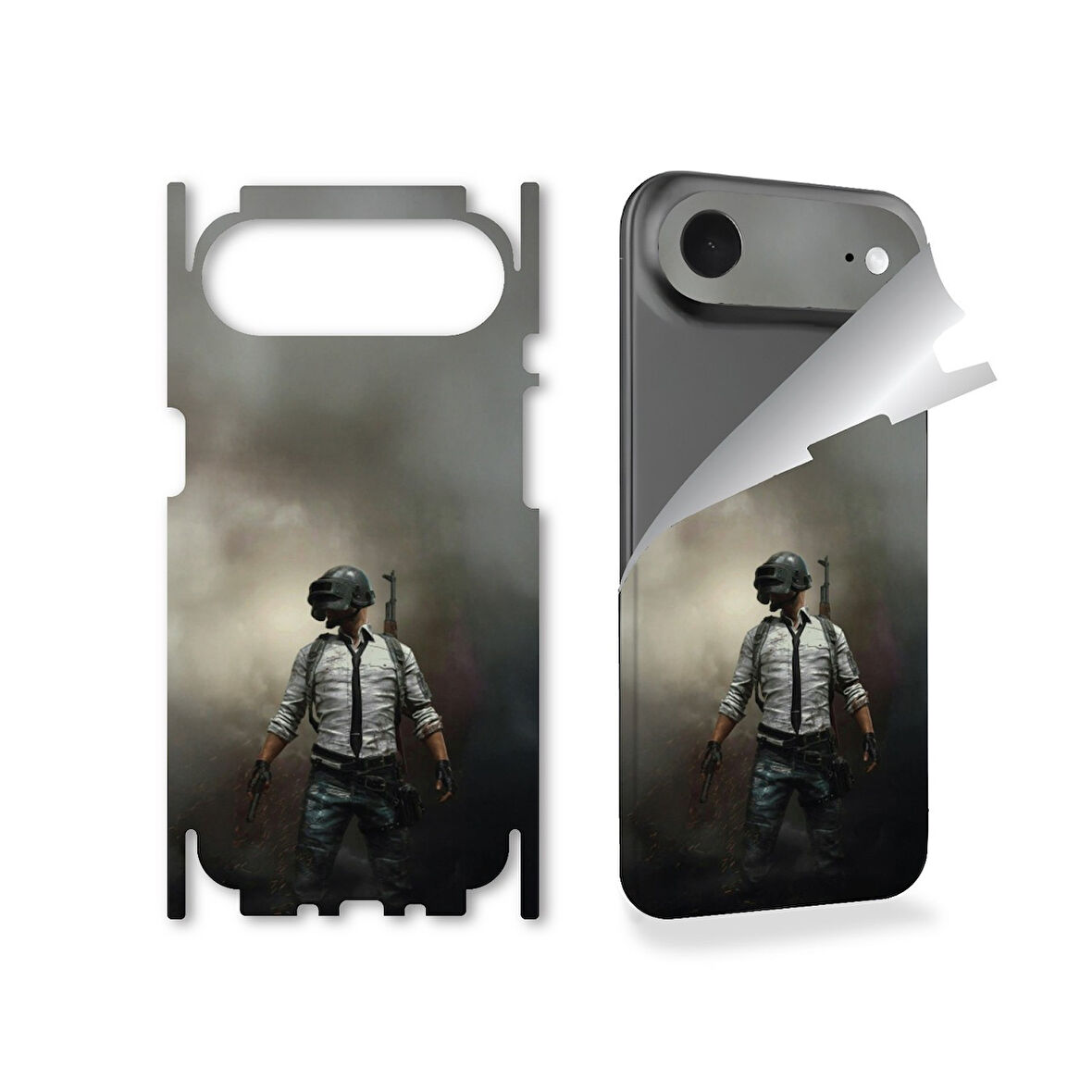 Apple İphone 17 Air için full kaplama koruma sticker kılıfsız kullanım için çizilme önleyici PUBG 1