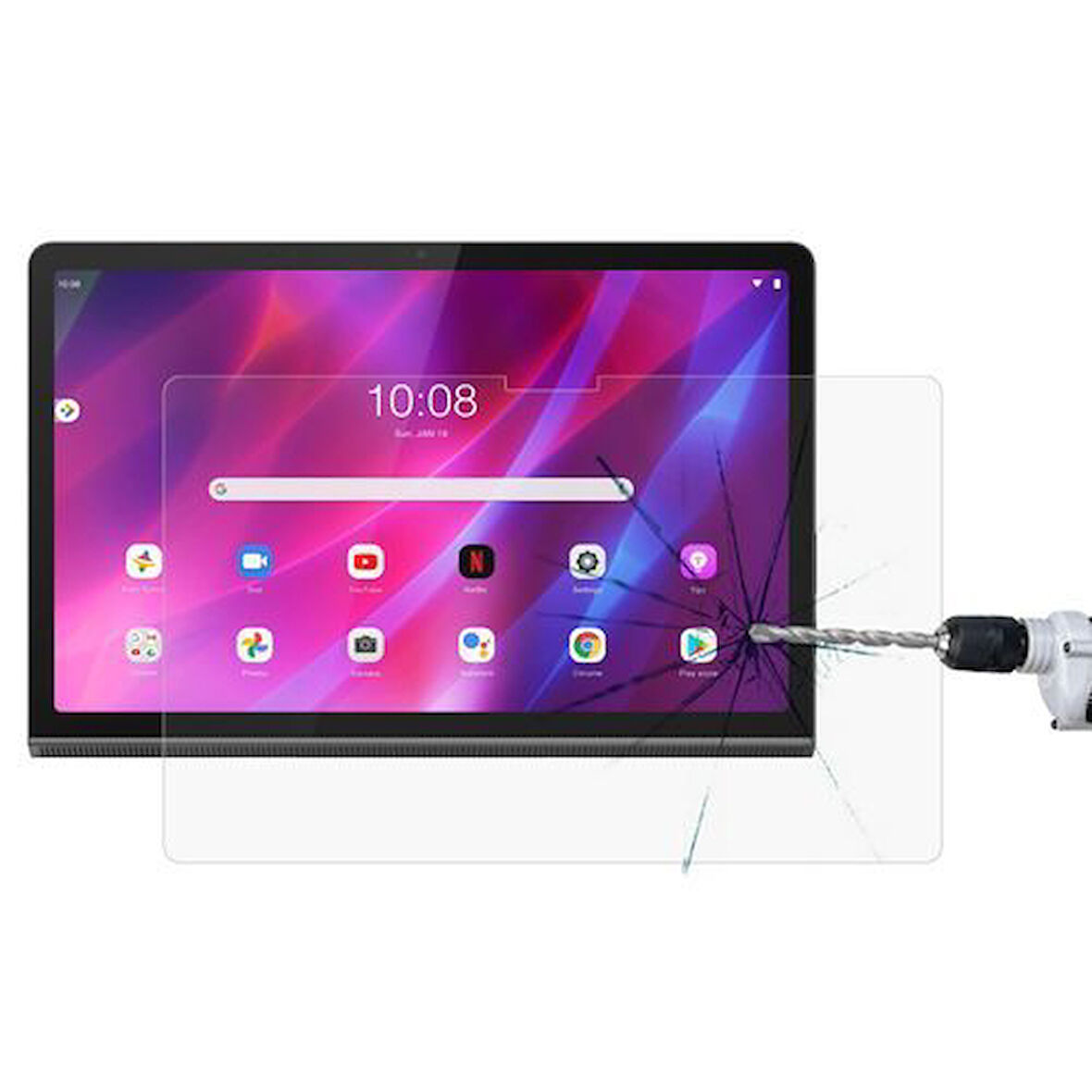 Lenovo Yoga Tab 11 için full kaplama nano tempered Flex esnek ekran koruyucu kırılmaz cam