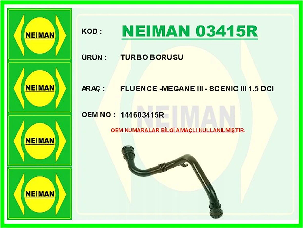 TURBO BORUSU FLUENCE 2009 MEGANE 3 2009 SCENIC 3 2009 1.5 DCI 144603415R