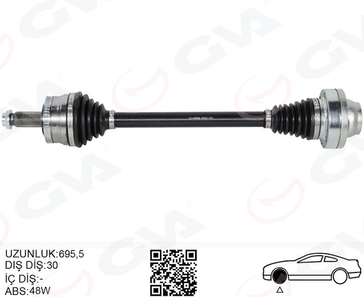 KOMPLE AKS ARKA SAĞ/SOL RANGE ROVER 3 VOGUE L322 2002-2012 692MM IED000081 IED500040 TOB500330