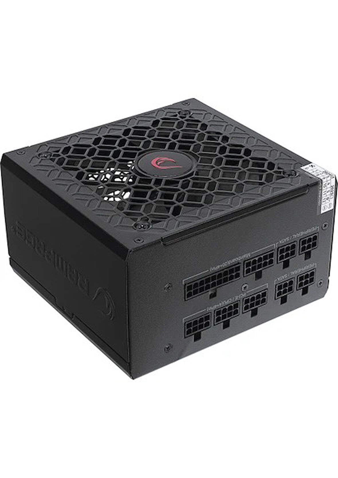 RAMPAGE MATE M650-80PB 650W 80+ 12CM FANLI FULL MODULER PSU (SİYAH)