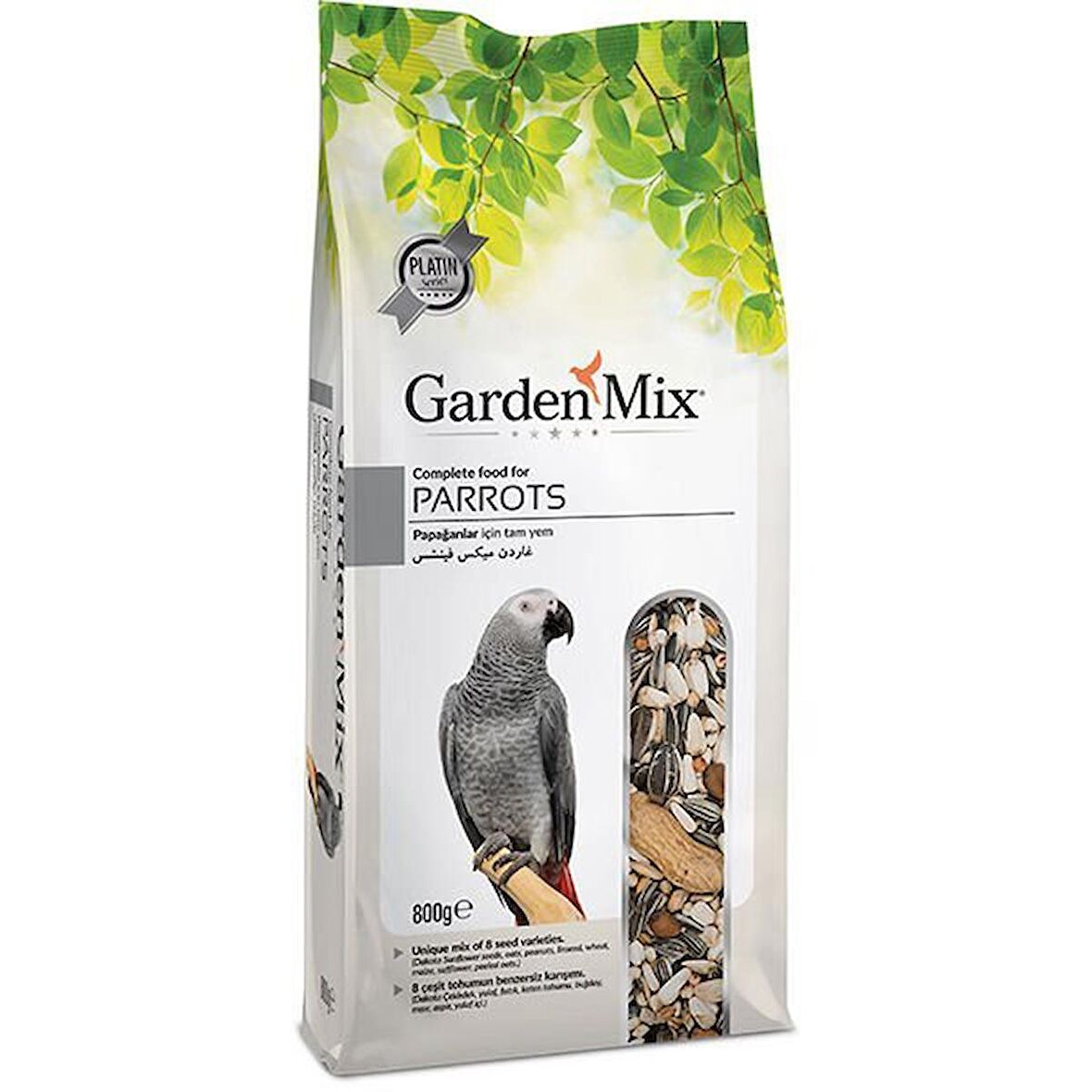 Garden Mix Platin Papağan Yemi 800 Gr