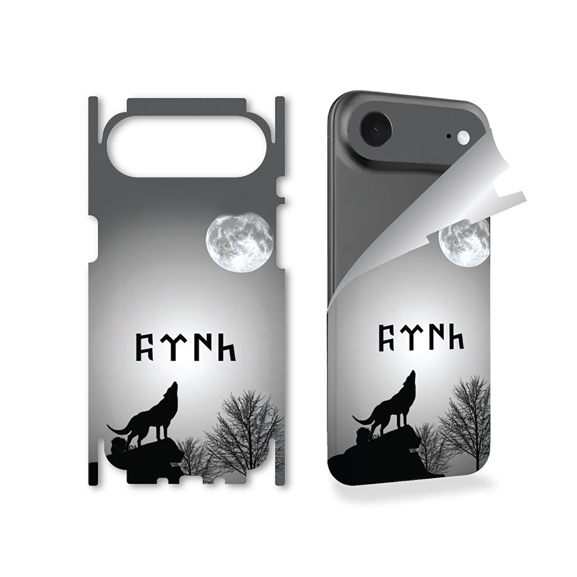 Apple İphone 17 Air için full kaplama koruma sticker kılıfsız kullanım için çizilme önleyici KURT