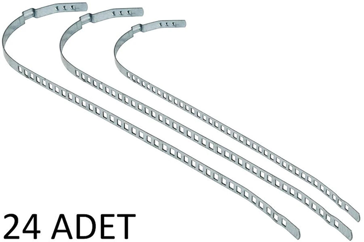AKS KÖRÜK KELEPÇESİ UNİVERSAL 9MM UZUN PKT 24 LÜK PASLANMAZ GALVENİZLİ SAÇ (24 ADET)
