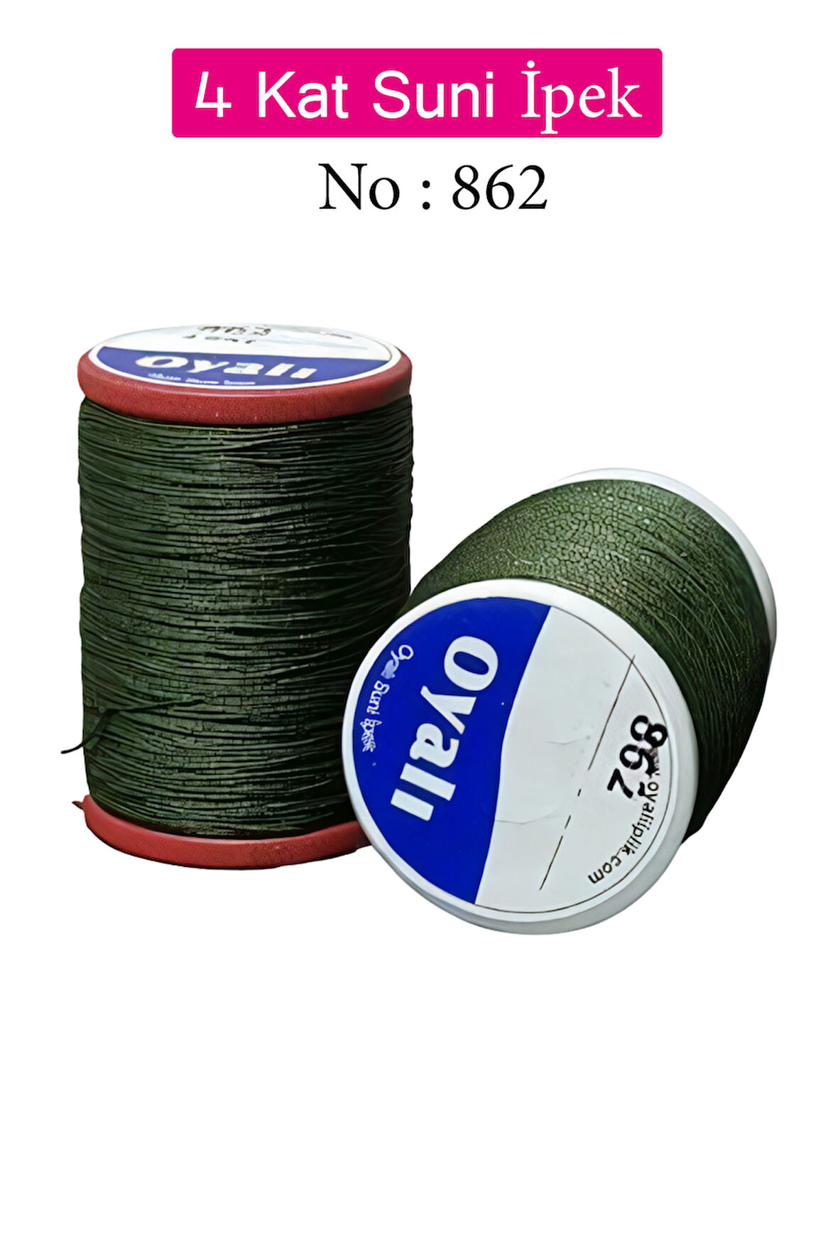 Oyalı 4 Kat Suni İpek İplik İğne Oyası Boncuk İpi Tığ Oyası No:862