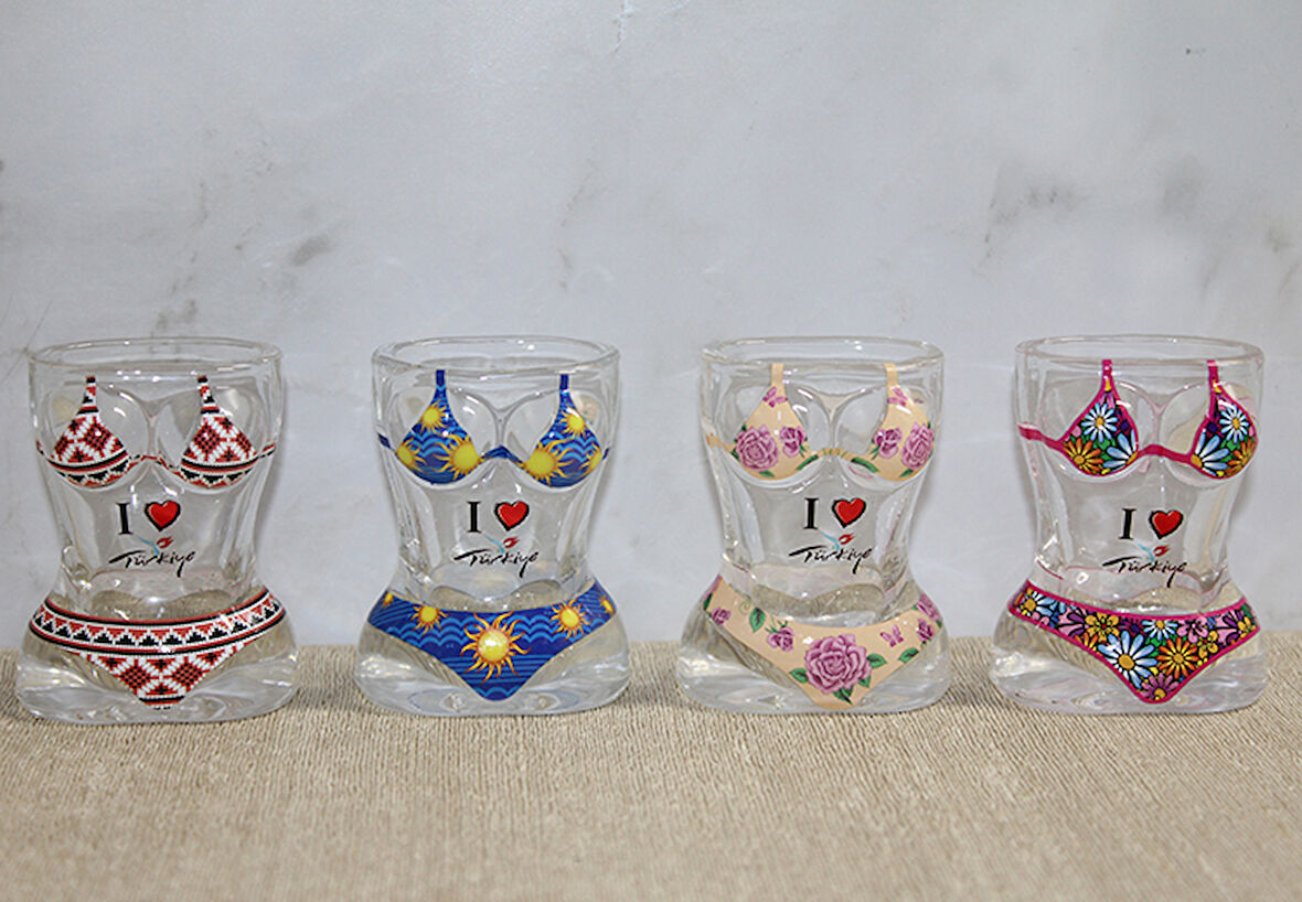 Vücut Tasarımı Cam Shot Bardak 