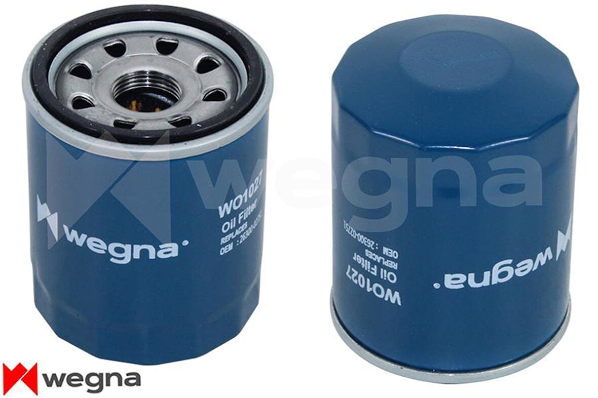 YAĞ FİLTRESİ HYUNDAI BLUE YENI MODEL.-GETZ-İ10-İ20 1.2 BENZİNLİ-ATOS 1.1 2005 W610/7 W 610/7 2630002751 2630002750