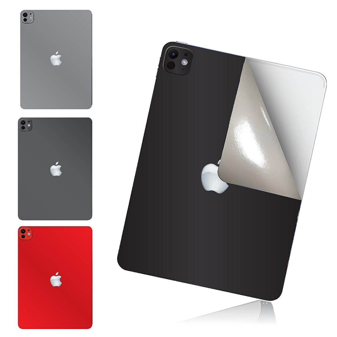İpad 10. nesil 10.9 A14 işlemci için 360 full kaplama koruma sticker çizilmez film kaplama MAT SİYAH