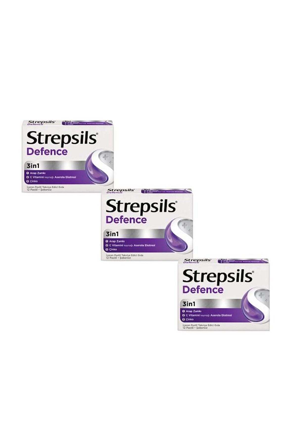 Strepsils Defence 12 Pastil - 3 ADET - SKT:11/2024