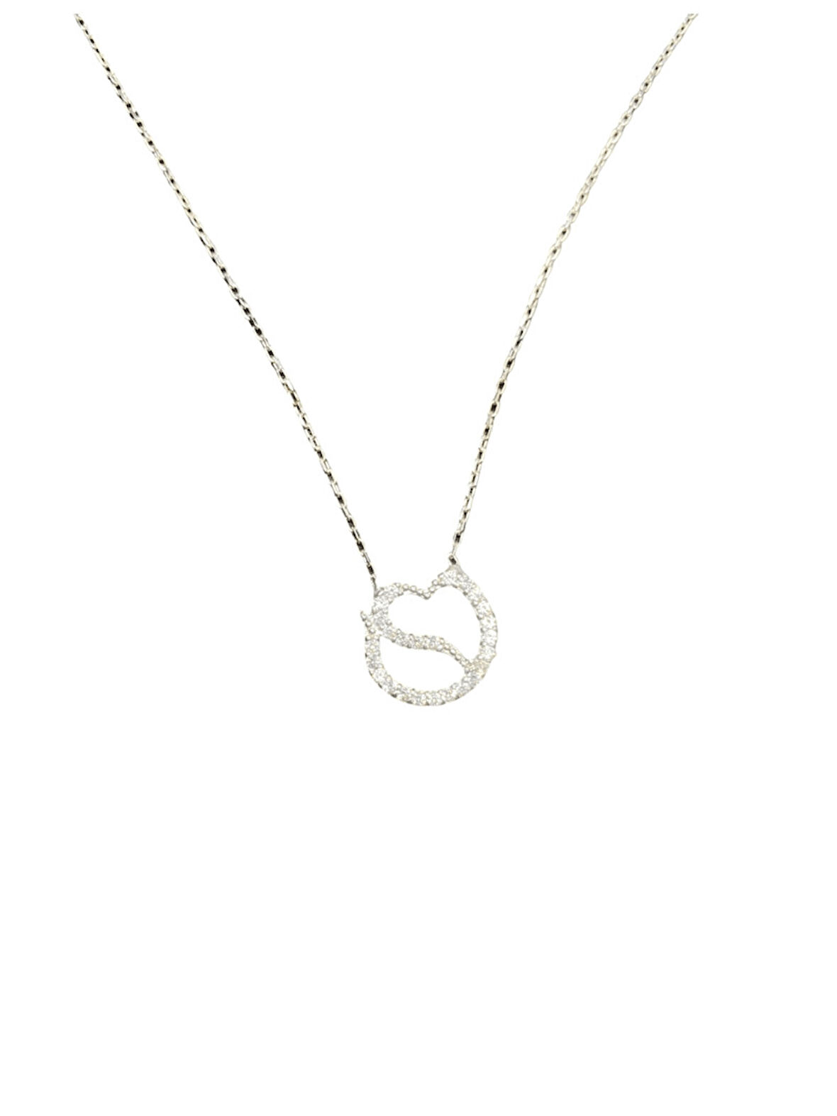 925 Ayar İthal Gümüş Işıltılı Taşlı Kalp/Dudak Formu Model Kolye Anlamlı ve Şık Tasarım