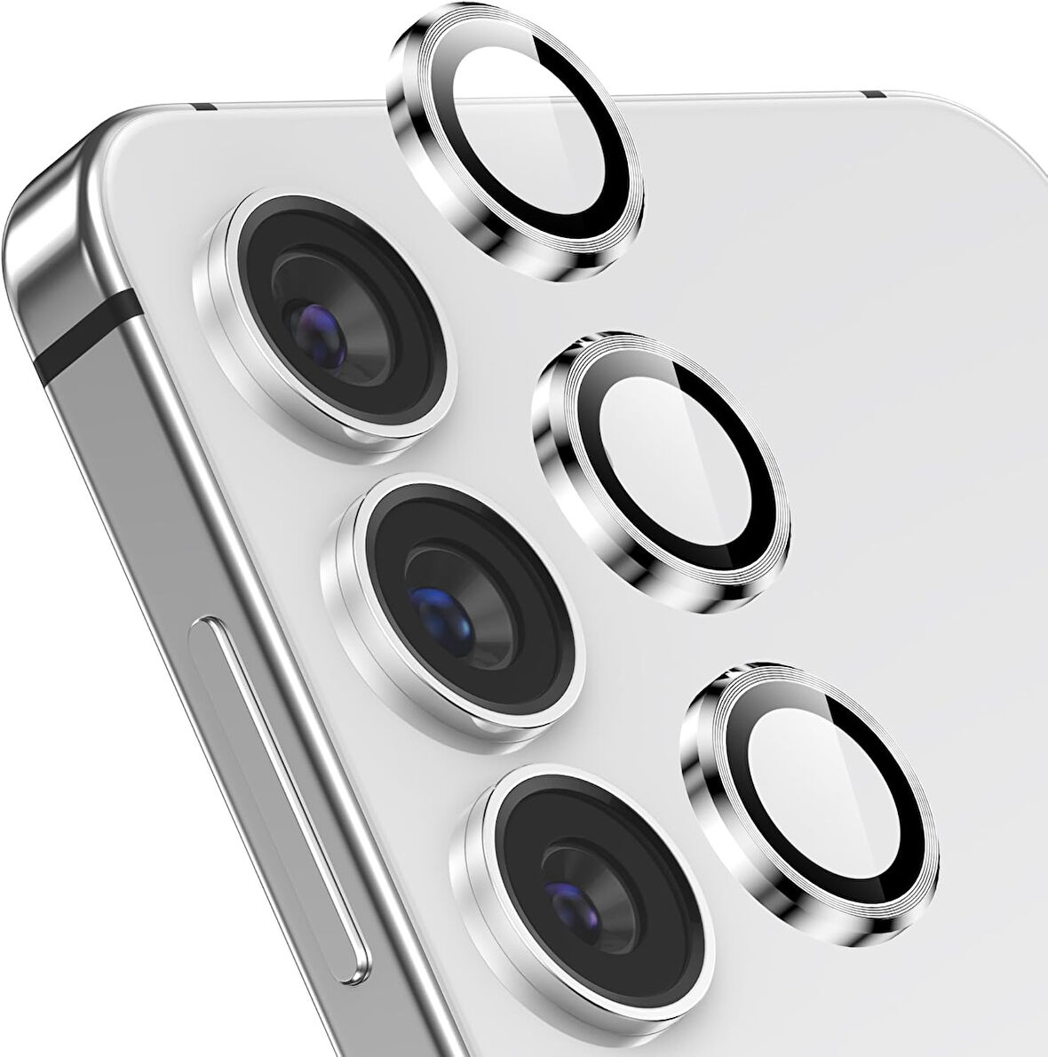 Samsung Galaxy S25 Plus ile Uyumlu Temperli Cam Tekli Kamera Lens Koruyucu