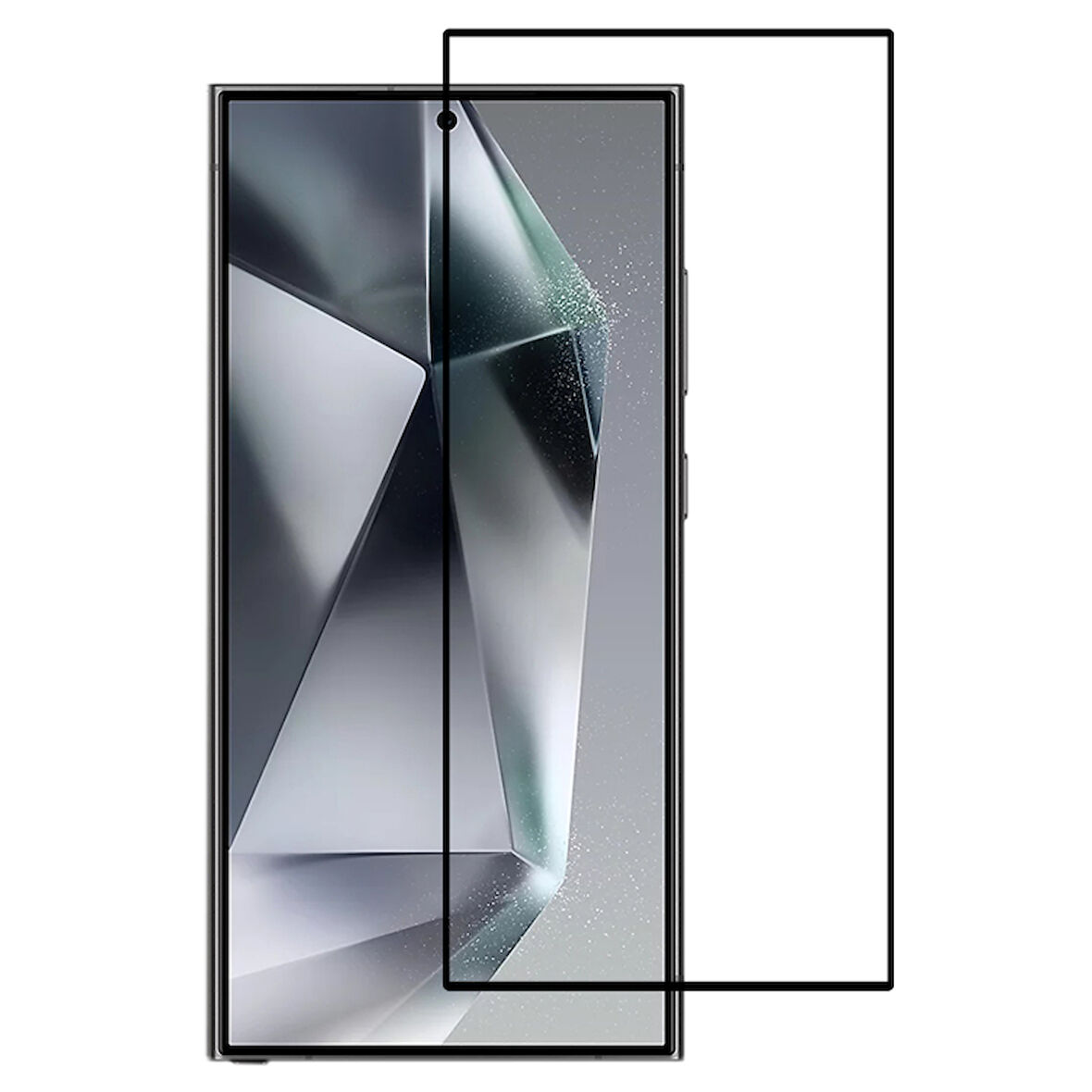 Samsung Galaxy S25 Ultra ile Uyumlu Dias 9h Kırılmaz Cam Ekran Koruyucu