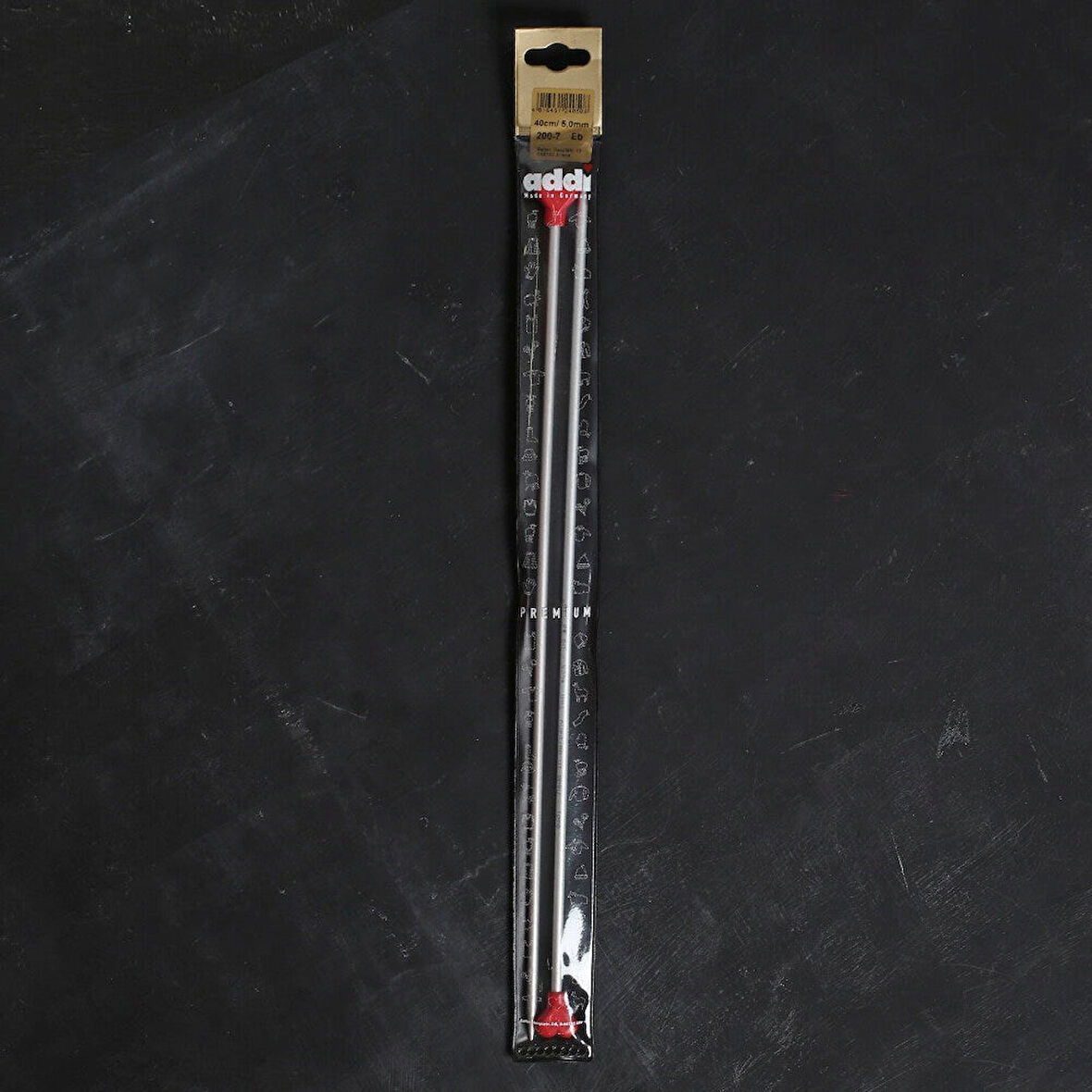 ADDI KALPLİ 5MM 40CM KLASİK ALÜMİNYUM ÖRGÜ ŞİŞİ - 