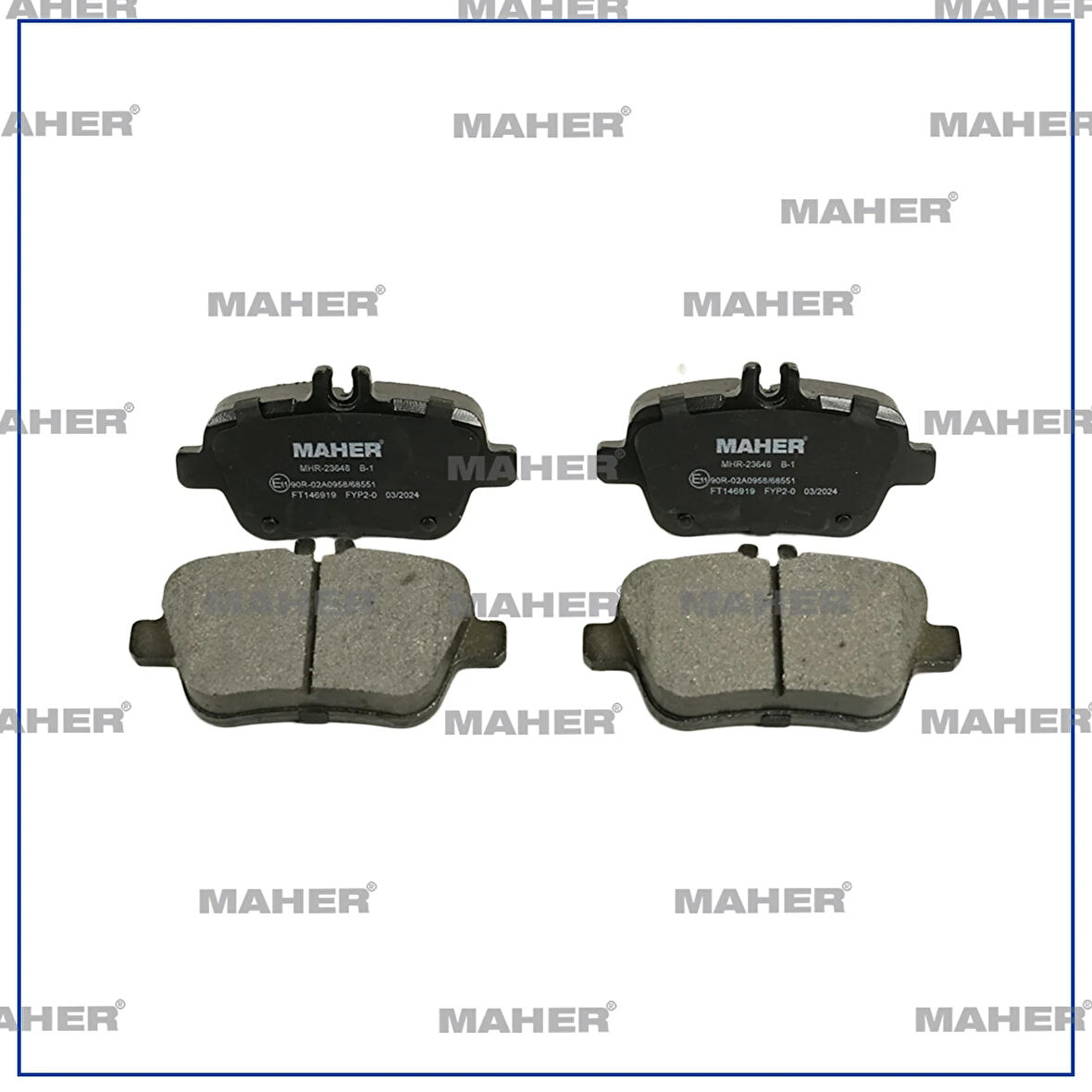 FREN BALATA MERCEDES 2004-2012 W169 A SERİ / MERCEDES 2011-2018 W246 B SERİ / MERCEDES 2013 10156 GLA SERİ AR A0064202320