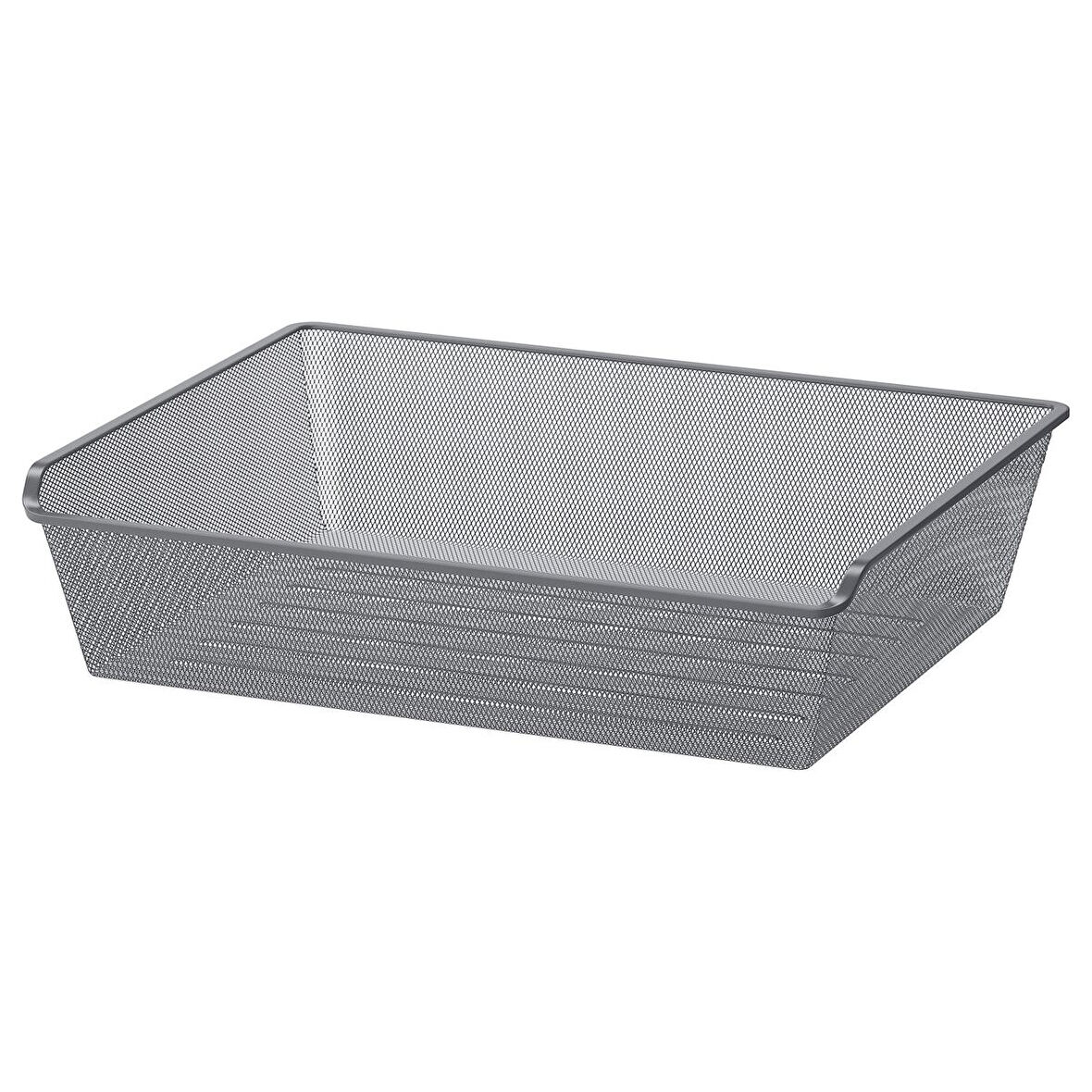 Tel sepet, koyu gri, 75x58 cm