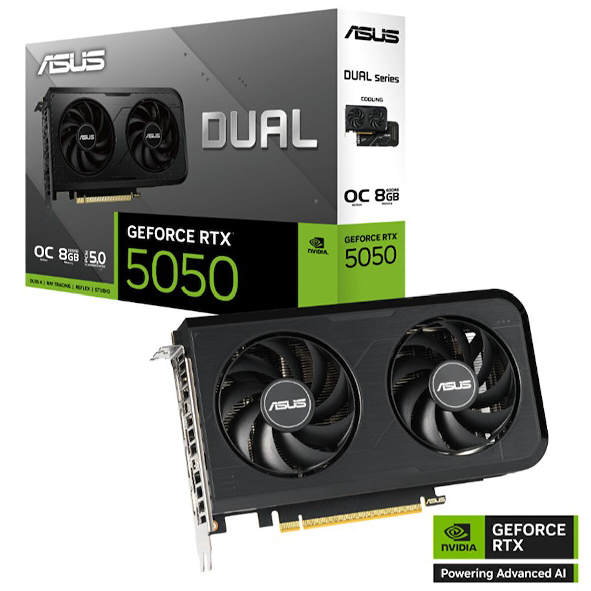 ASUS GEFORCE DUAL-RTX5050-O8G 8GB GDDR6 128BIT 1XHDMI 3XDP EKRAN KARTI