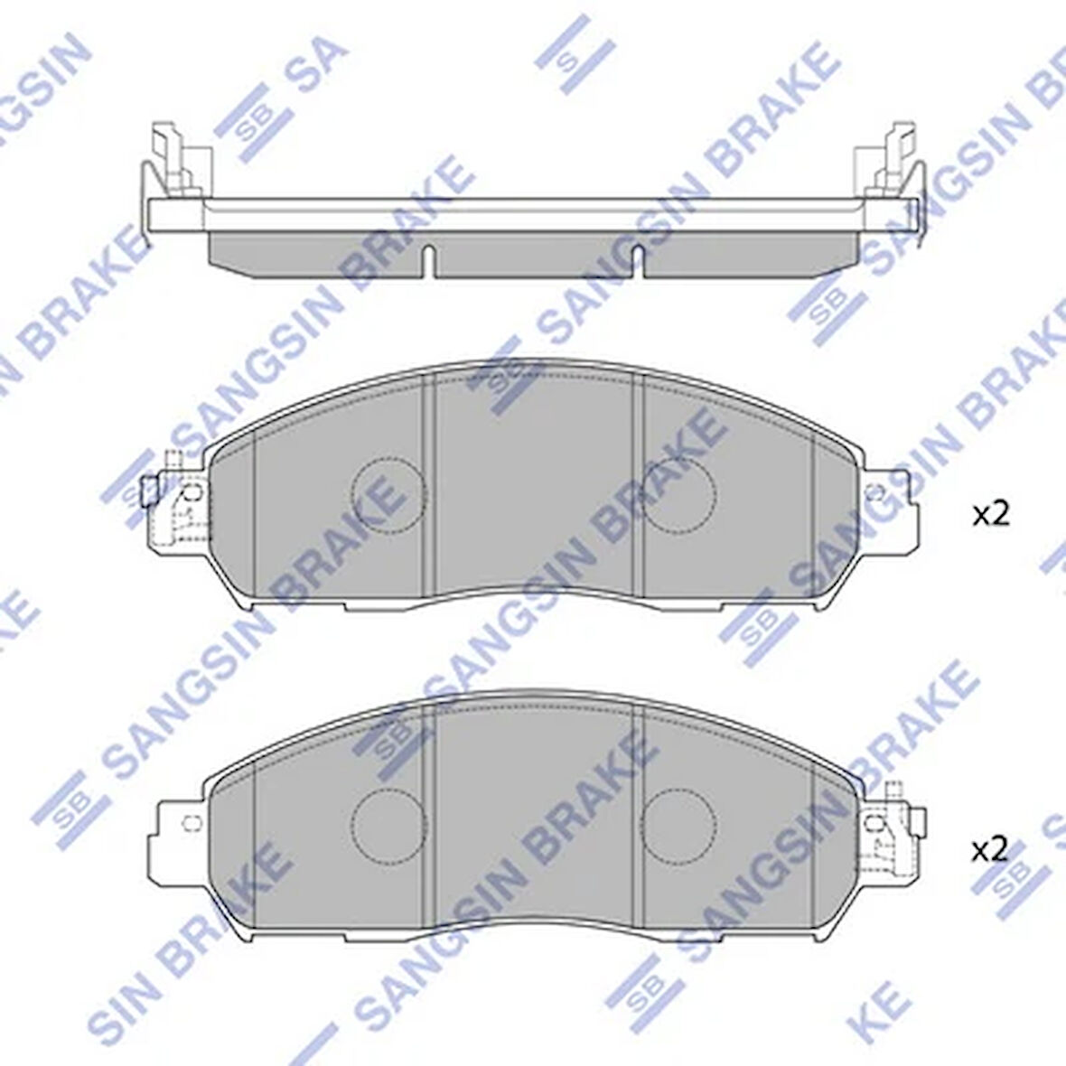 ÖN FREN BALATA NISSAN NAVARA 2.3L YS23 D23 16- D10604KJ1A D10604KH0C