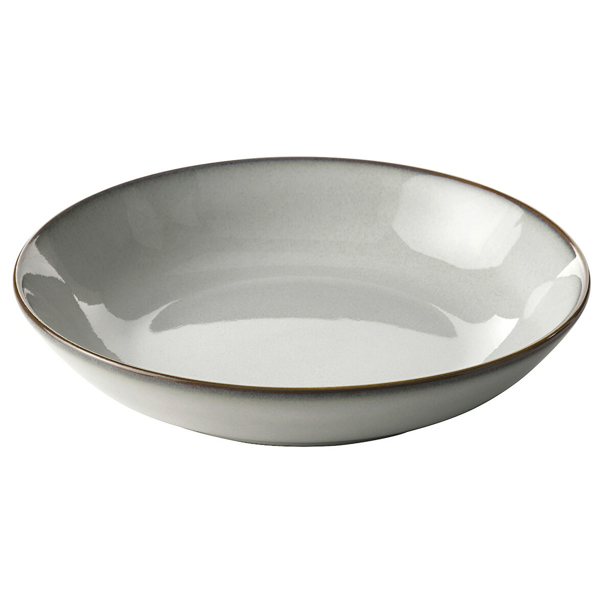 Çukur tabak, gri, 21 cm