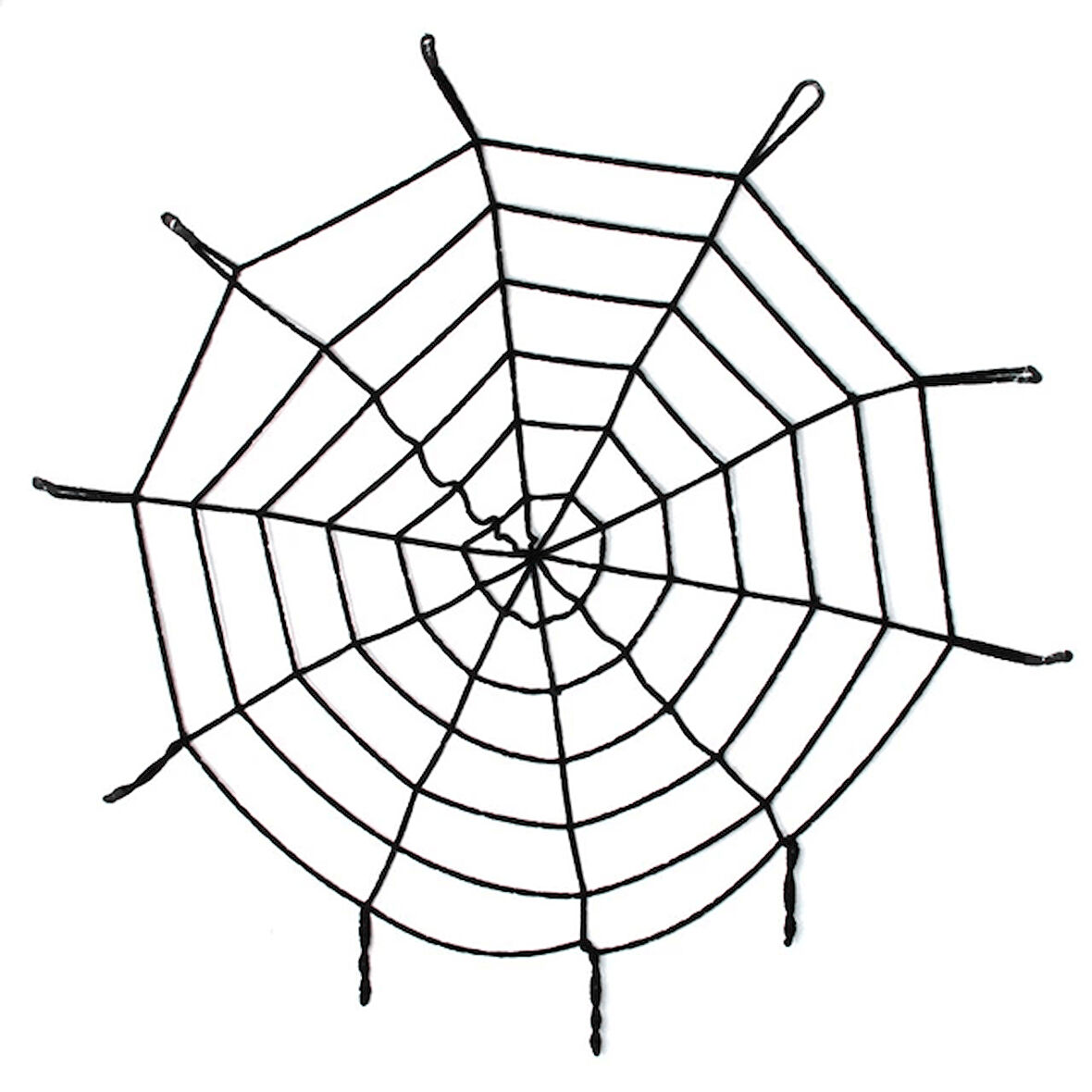 Halloween Cadılar Bayramı Örümcek Ağ Dekor Siyah 1.5 Metre - Lisinya