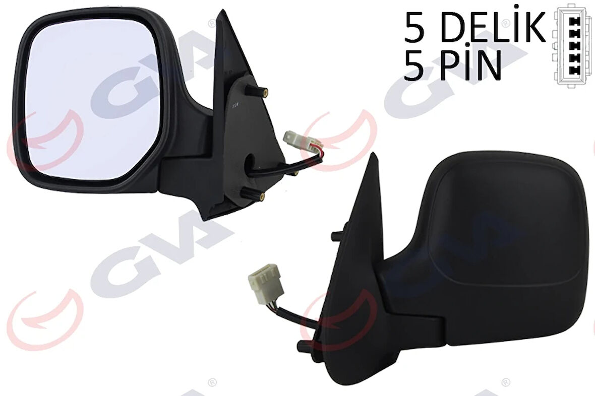 DIŞ DİKİZ AYNASI SOL BERLINGO-PARTNER 1997 ELEKTRİKLİ ISITMALI KONVEKS 5 FİŞ VM-118EHL 8148 PL 8148 NZ 8153 HN