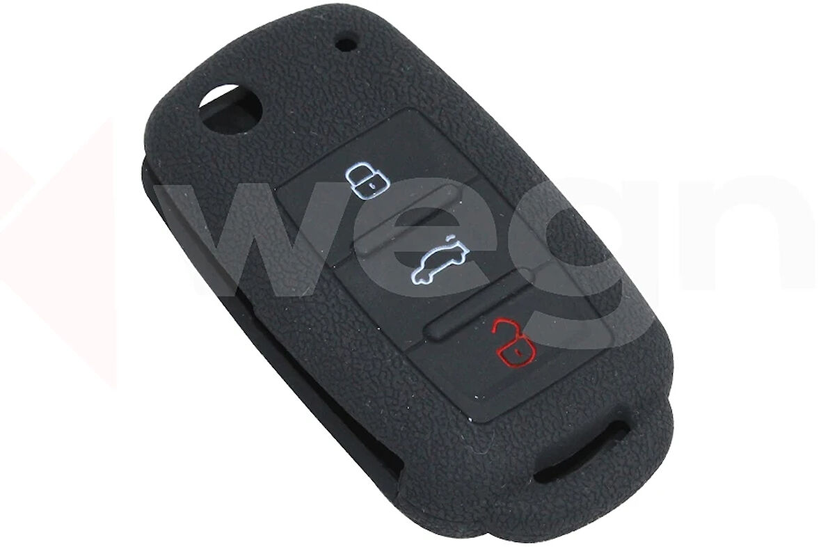 KONTAK ANAHTAR KUMANDA KORUYUCU KILIF SİLİKON SİYAH VW CADDY-JETTA-POLO-GOLF 6-SEAT LEON AKSESUAR