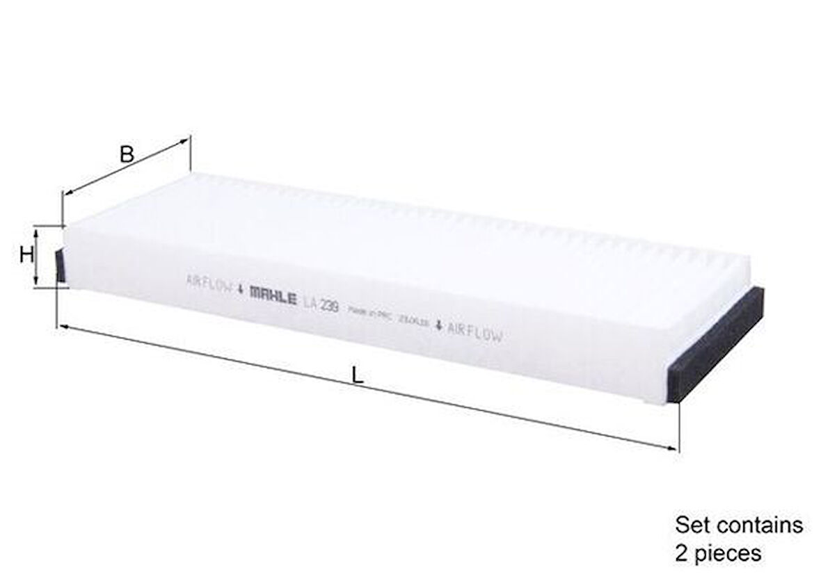 POLEN FİLTRESİ AUDI A6 2.0-2.4-2.8-3.0-3.2 2004-2011 2 Lİ SET 4F0898438 4F0819439A