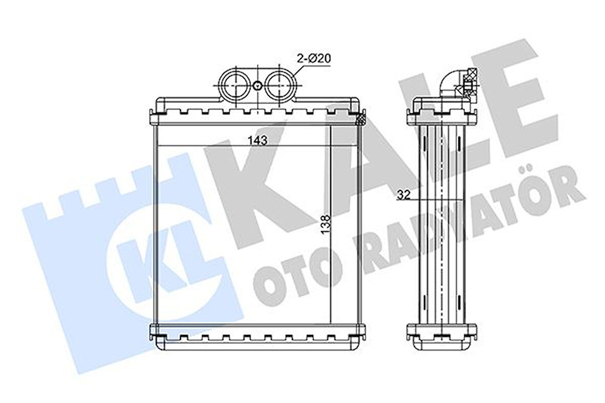 KALORİFER RADYATÖRÜ SUZUKI VITARA 1.6L SE416. 2.0L SV420. SV620 1990-1998 - ALEMİNYUM 7412064A10 7412060A10 7412085C10