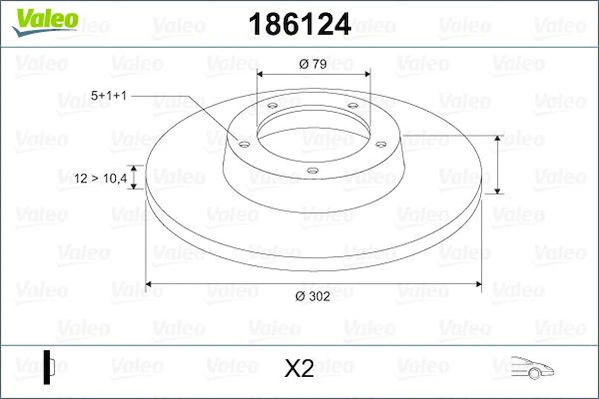 FREN DISKI ON BMW E34 1988-1996 34111161693