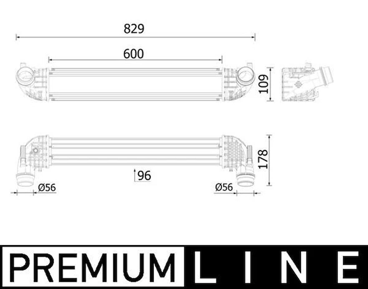TURBO RADYATÖRÜ INTERCOOLER OPEL ASTRA K 2015-2022 1.6 CDTI DTH-DTN-DTI-DTU 600101111095 39185909 39109105 39075515 13356647