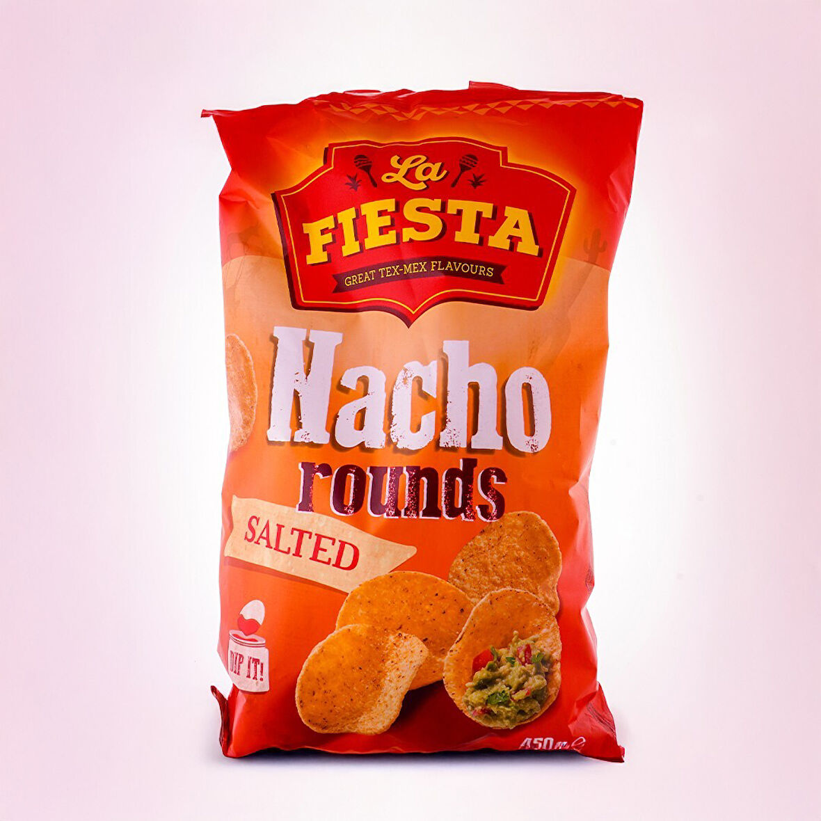 La Fiesta Salted Nacho Rounds Cips 450 Gr