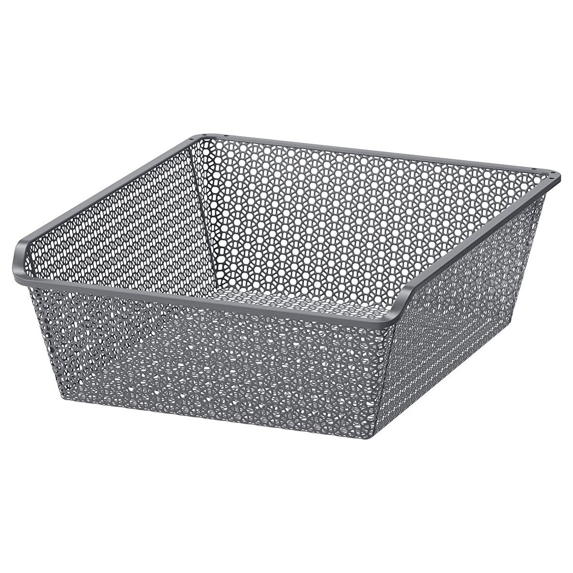 Tel sepet, koyu gri, 50x58 cm