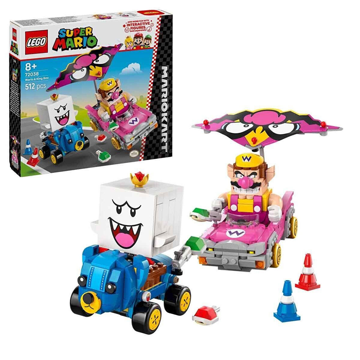 72038 Lego Super Mario - Wario ve King Boo 512 parça +8 yaş