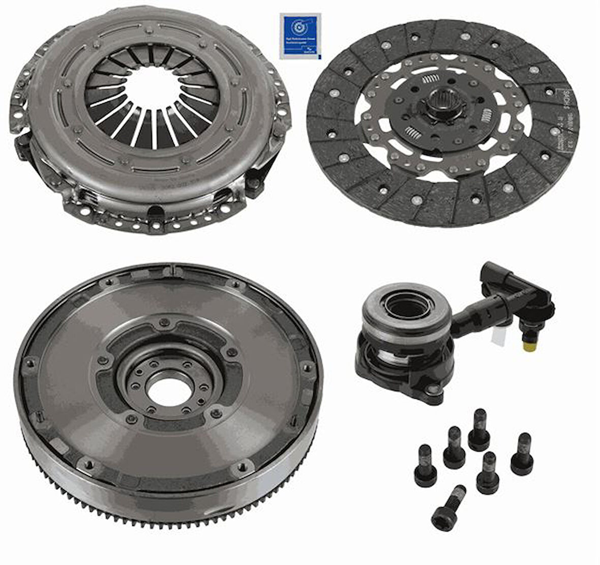 DEBRIYAJ SETI BASKI BALATA-VOLAN-BILYA 4 LU KIT REPSET DMF FOCUS 3 2011-2014 1.6 TDCI VOLVO C30 1.6D 2010-2012 S40 2 1.6 D2 540 D2 5501.6 D2 2010-2012 OYNAR GOBEK VOLANLI AV61 7C625 AA 31492819 Y650 16 610C