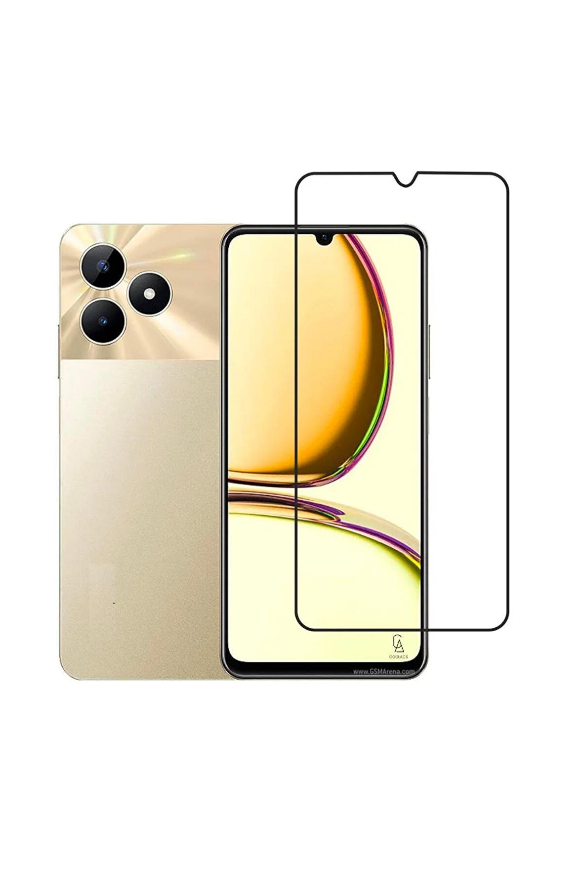 Realme C53 ile Uyumlu Ekran Koruyucu Şeffaf Temperli Kırılmaz Cam Ekran Koruyucu