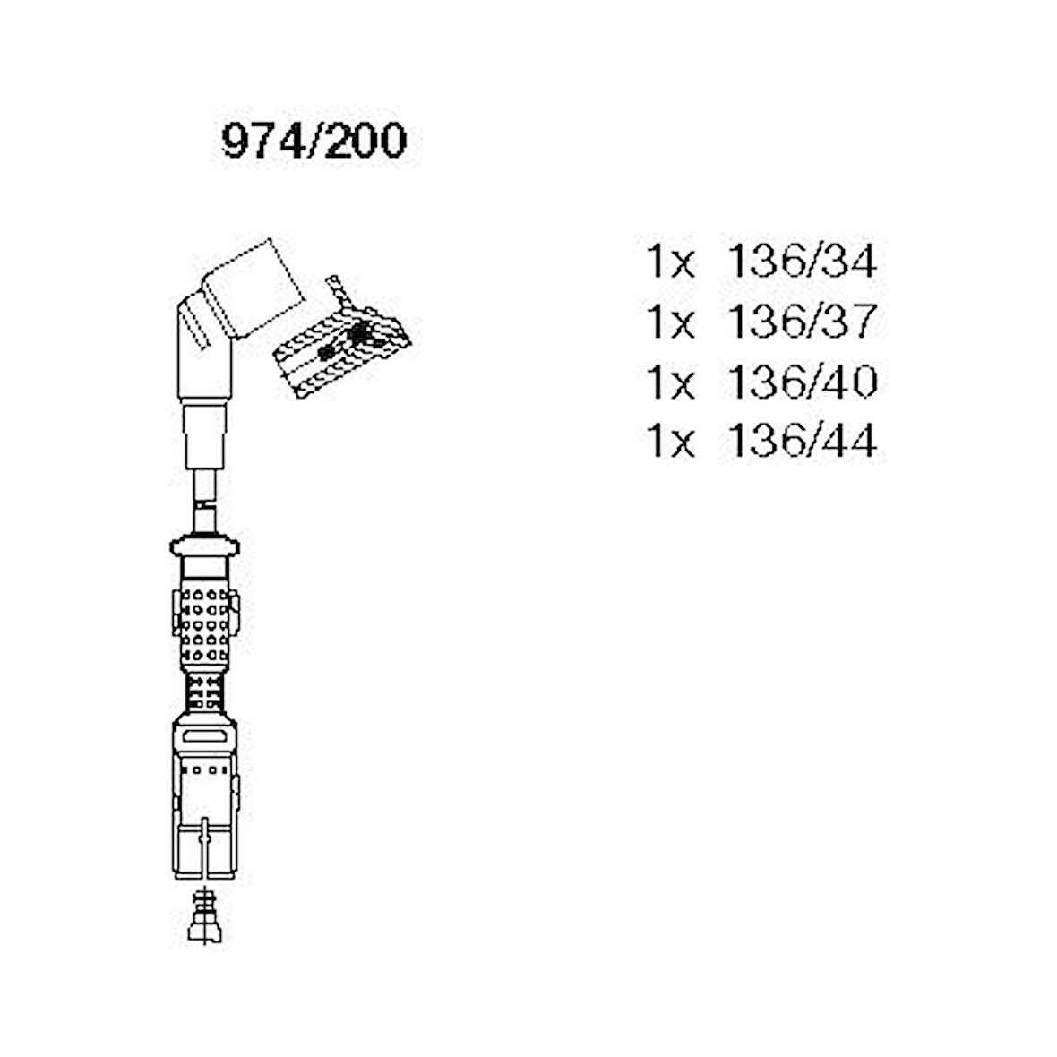 ATESLEME KABLOSU SETI BMW M43 E36 E46 E34 12121709206