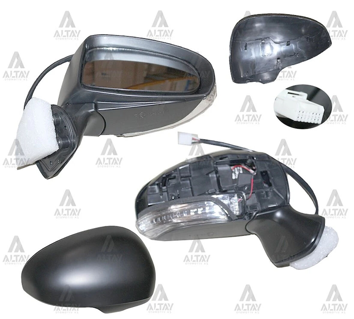 AYNA DIŞ DİKİZ AVENSIS 2009-2015 ELEKTRİKLİ ISITMALI OTOMATİK KATLANIR SİNYALLİ 9 FİŞLİ SAĞ 87908 05400C0
