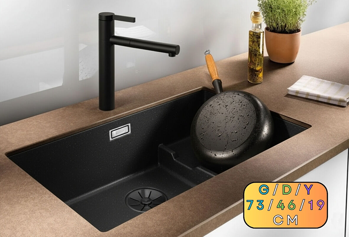 Granit Evye SAKAI Series Black 73x46 (SİYAH)