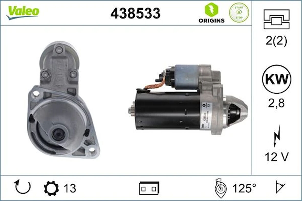 MARS MOTORU 125 2.5KW 13 DIS / START-STOP MERCEDES 10204 W205 C218 W222 W447 B906 B907 B910 A6519062800
