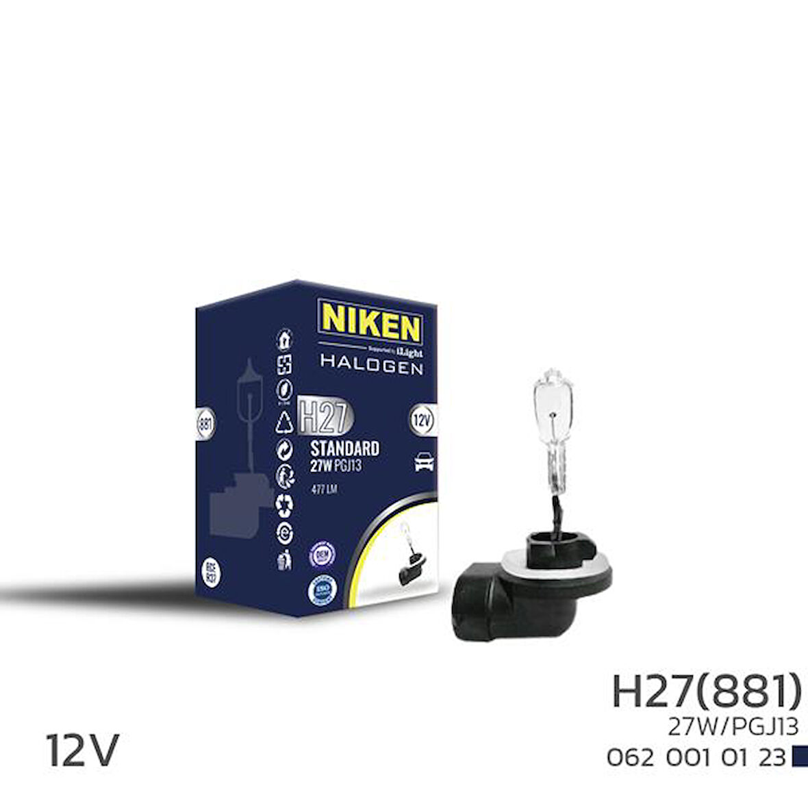NIKEN H27W/2 881 27W HALOJEN AMPUL PGJ13 125 (10 ADET)
