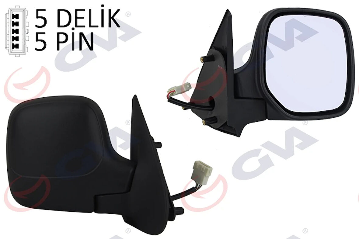 DIŞ DİKİZ AYNASI SAĞ BERLINGO-PARTNER 1997 ELEKTRİKLİ ISITMALI KONVEKS 5 FİŞ VM-118EHR 8148 PP 8148 PC 8143 HS