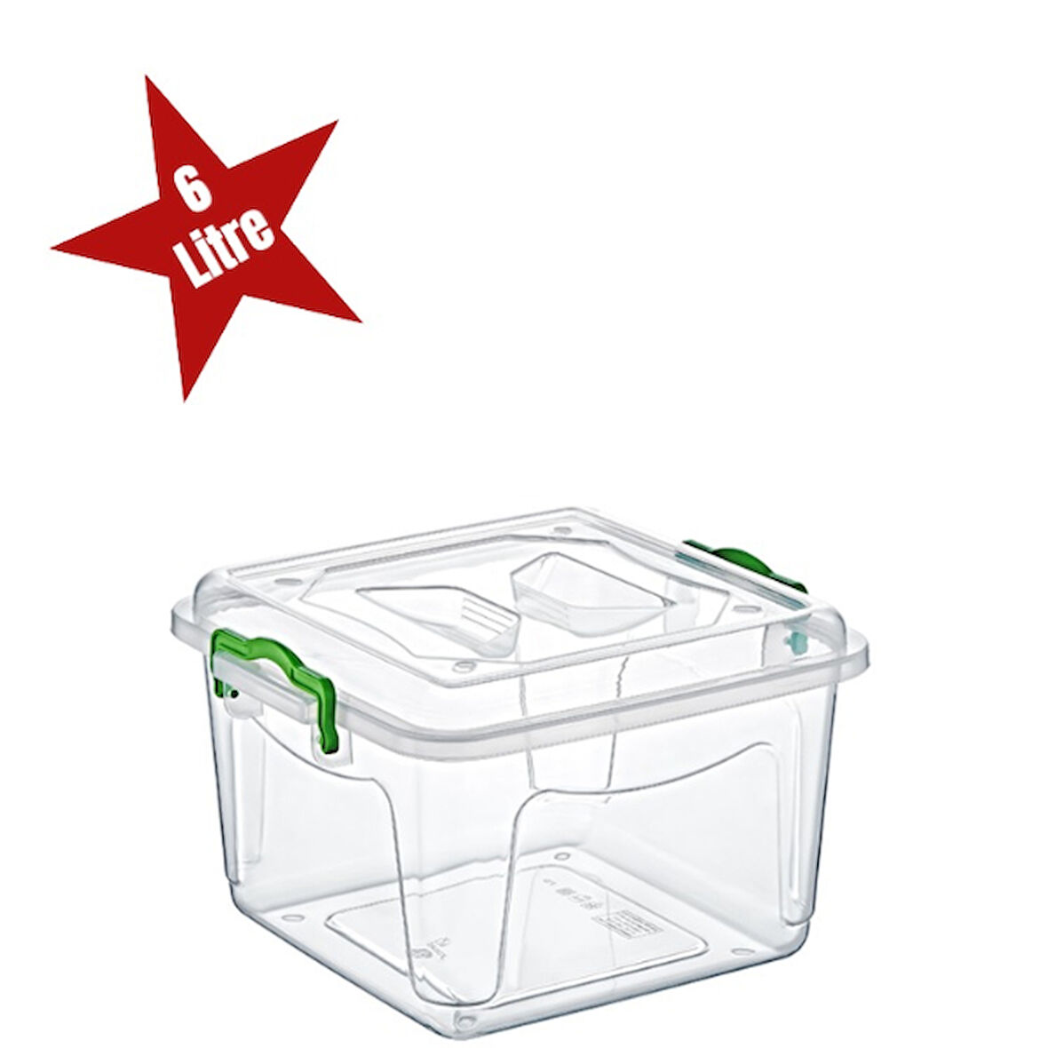 Şeffaf Saklama Kutusu 6 Litre 