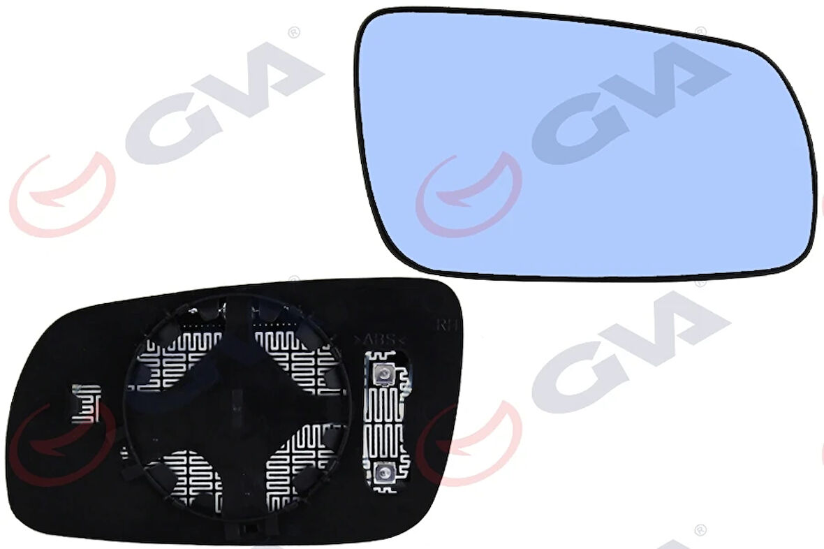 AYNA CAMI SAĞ A3 1996-2000 -A4 1995-2001 -A6 1998-2003 ISITMALI KONVEKS MAVİ CAM VM-039GHR 4B1857536C
