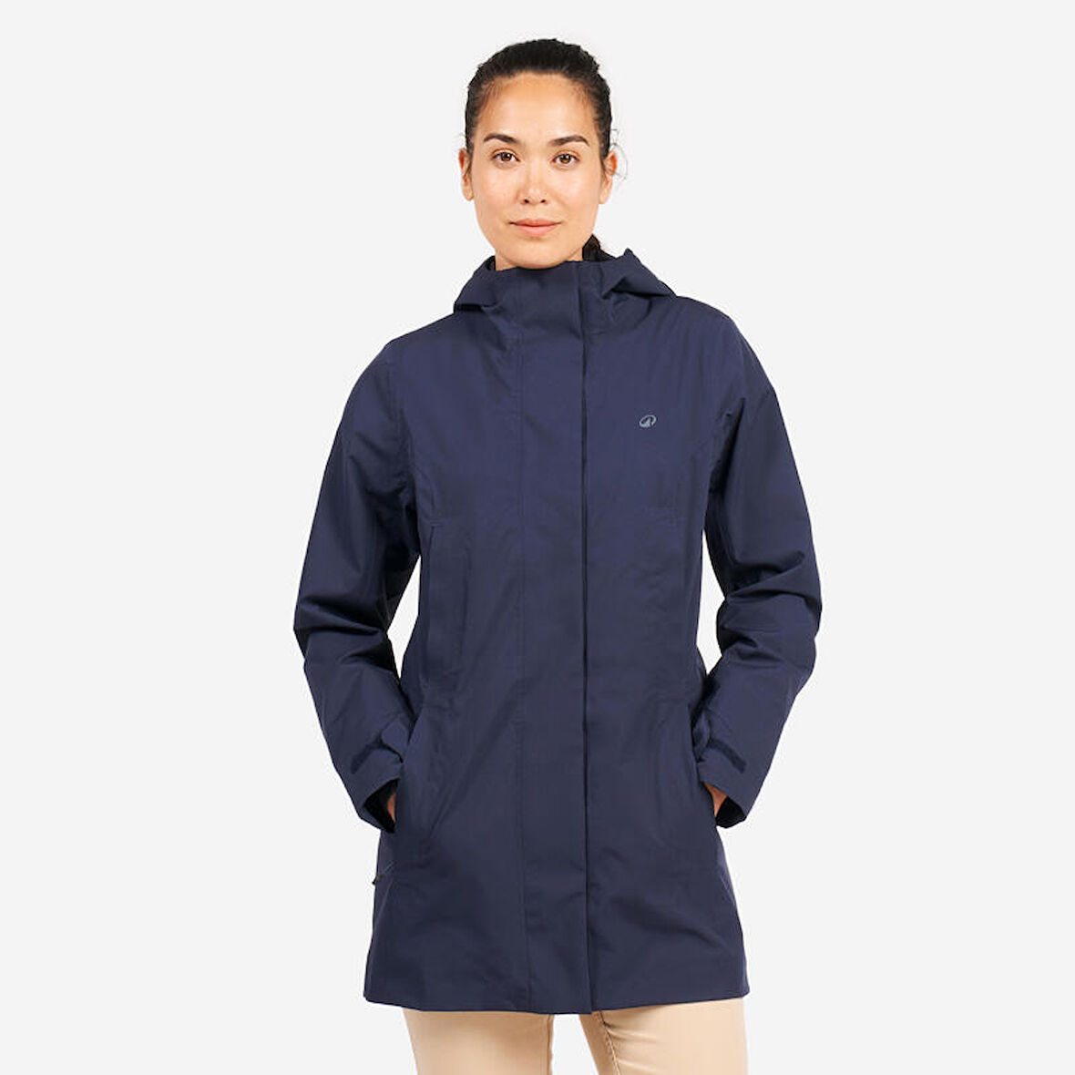 Kadın Yelkenli Yağmurluğu - Lacivert - Sailing 500 - 2XL