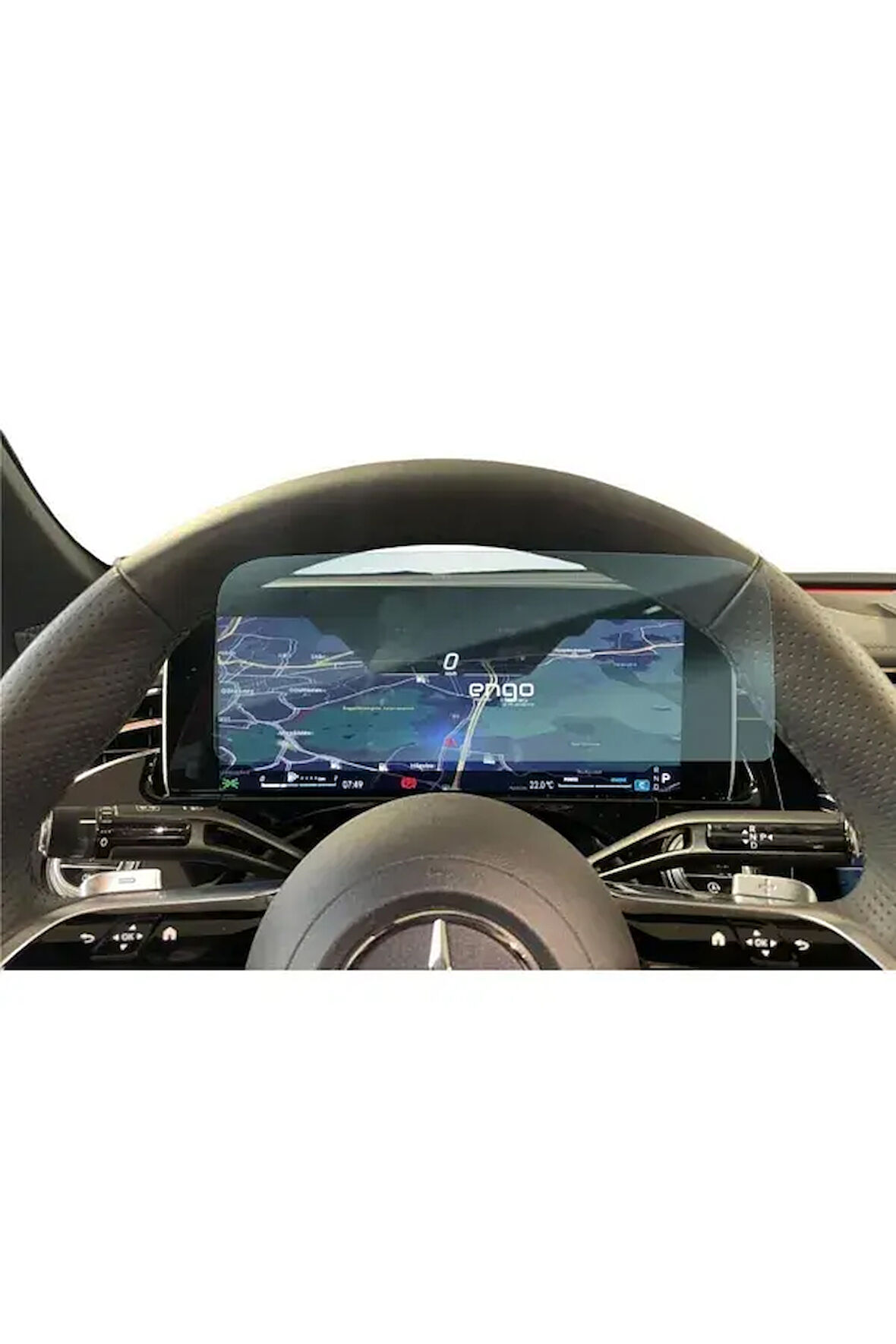 Mercedes Cla 200 Gösterge Hayalet ekran için HD Digital ekran koruyucu nano tempered film