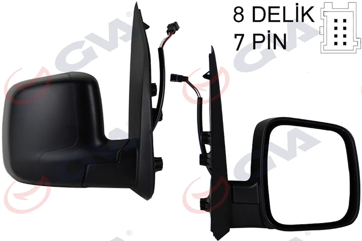 DIŞ DİKİZ AYNASI SAĞ FIORINO-BIPPER-NEMO 2007 ELEKTRİKLİ ISITMALI SENSÖRLÜ KONVEKS 7 FİŞ VM-6115EHSR 735460567 8153 VH