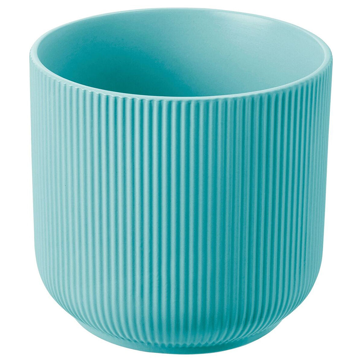 Seramik saksı, mavi-turkuaz, 12 cm