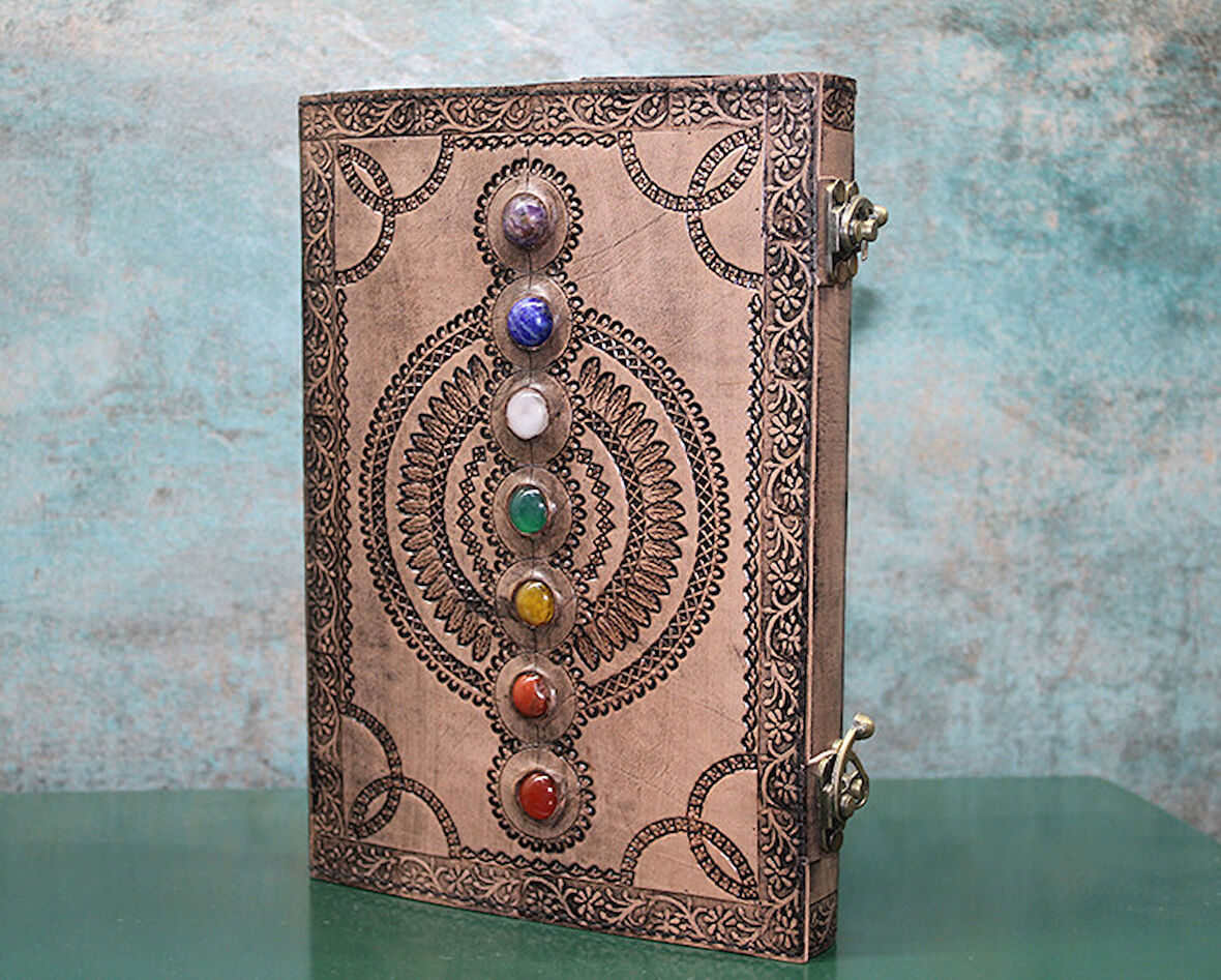 Taşlı Deri Defter Model 13 