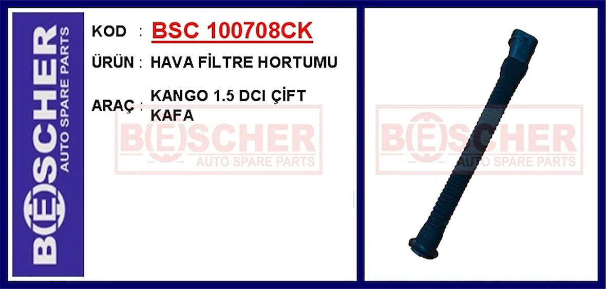 HAVA FİLTRE HORTUMU KANGO 1.5 DCI ÇİFT KAFA