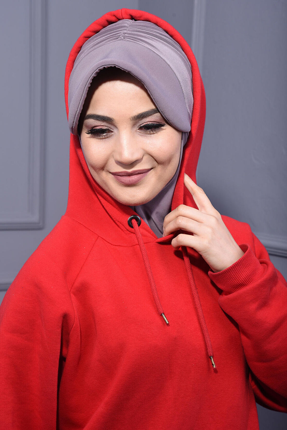 Spor Şapka Scarf Vizon - Vizon