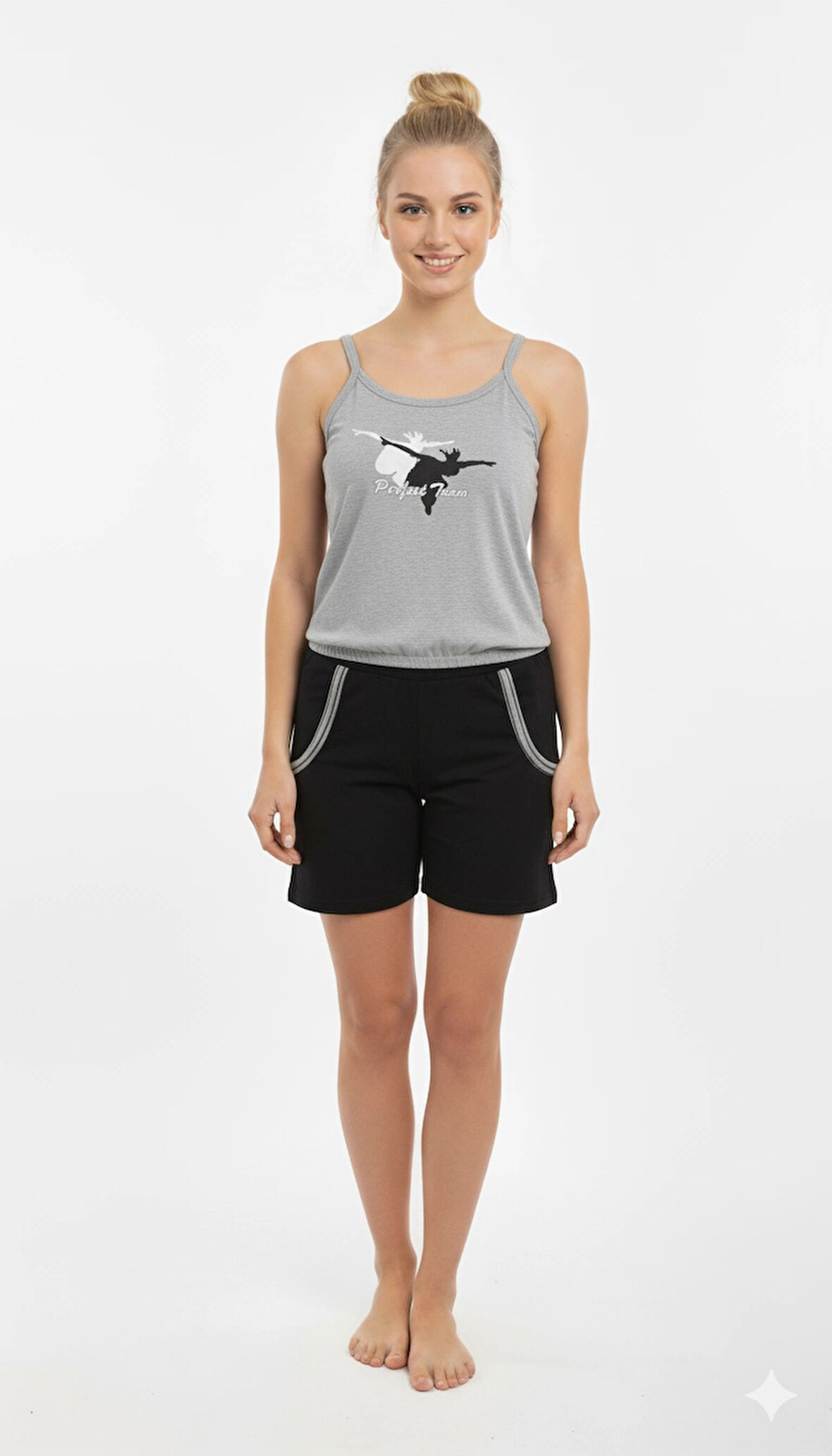 Berrak Kadın Şort Takımı 5113 - Mor - S